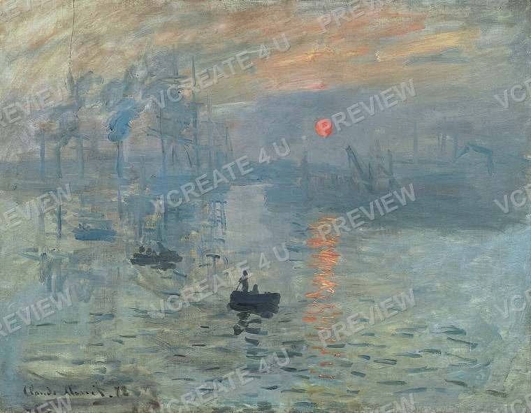 Impression, Sunrise — Claude Monet – digital art download preview