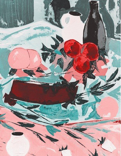 Pomegranate Still Life
