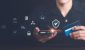 Data protection concept ,secure internet security access ,cyber security technology ,Login to online database with your username and password , online shopping ,credit card ,financial transactions